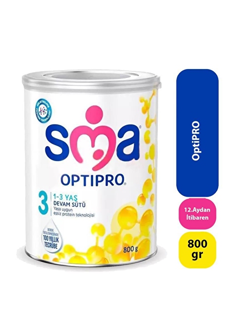 Sma Optipro 3 Devam Sütü 800 gr 1-3 Yaş