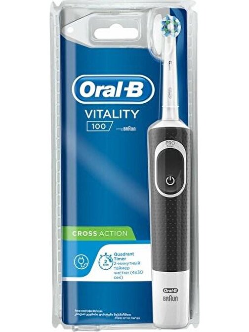 Oral-B D100 Şarjlı Cross Action Black Diş Fırçası