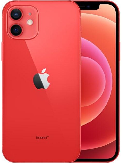 Apple iPhone 12 128 GB Hafıza 4 GB Ram 6.1 inç 12 MP Çift Hatlı iOS Akıllı Cep Telefonu Kırmızı