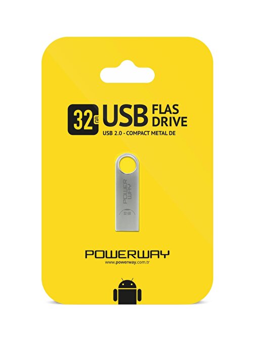 32 GB USB 2.0 METAL FLASH BELLEK
