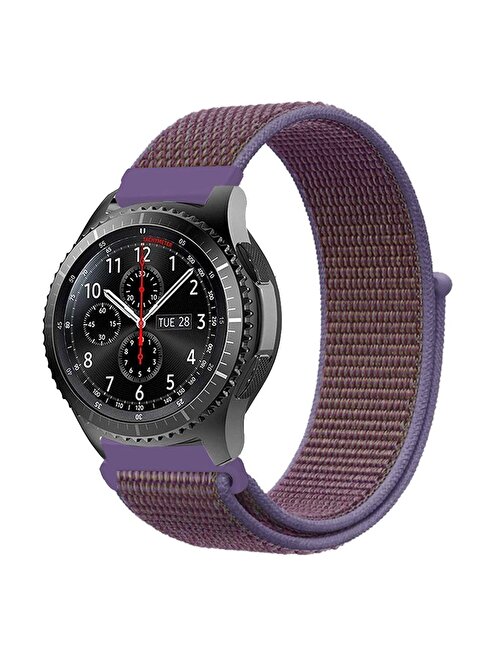 E2M Huawei Watch 20 mm KRD03 Hasır Akıllı Saat Kordonu Çok Renkli