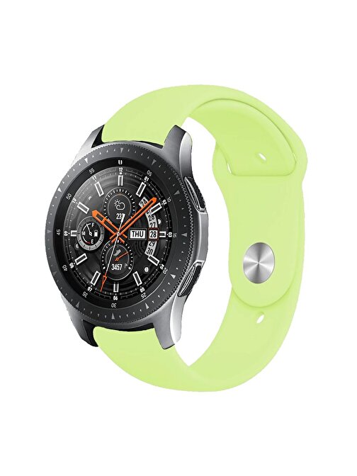 E2M Huawei Watch 20 mm KRD19 Classic Silikon Akıllı Saat Kordonu Açık Yeşil