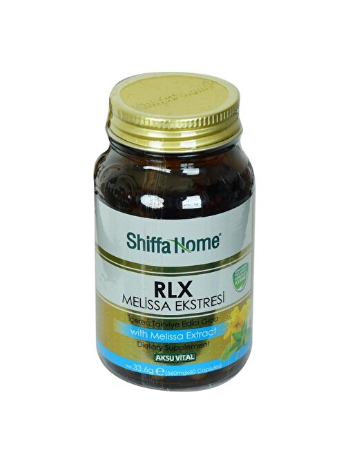 Aksu Vital Shiffa Home Rlx Melissa Ekstresi Kapsülü 560 Mg X 60Kapsül Relax