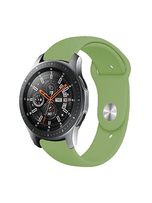 E2M Samsung Galaxy Watch 20 mm KRD19 Classic Silikon Akıllı Saat Kordonu Yeşil