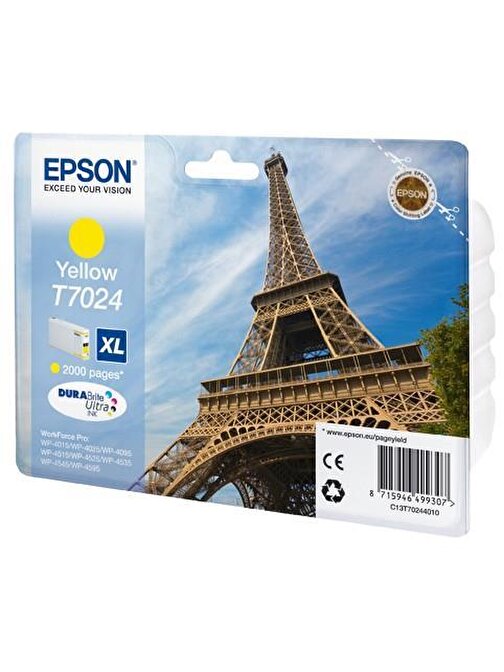 Epson T7024 T70244010 Orijinal Sarı Mürekkep Kartuş 2.000 Sayfa