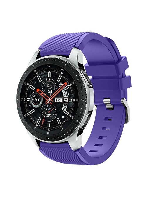E2M Huawei Watch 20 mm KRD12 Frontier Silikon Akıllı Saat Kordonu Mor