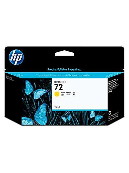 Hp 72 C9373A Orijinal Sarı Plotter Kartuşu 130 Ml