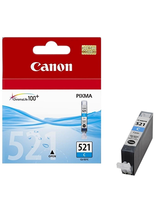 Canon Clı-521C Mp260-540-550-560-620-630 Mx860-870 Orijinal Camgöbeği Mürekkep Kartuş