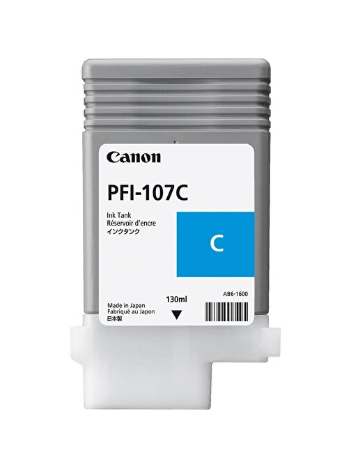 Canon Ipf770-775 Uyumlu Pfı-107C Orijinal Camgöbeği Plotter Kartuş
