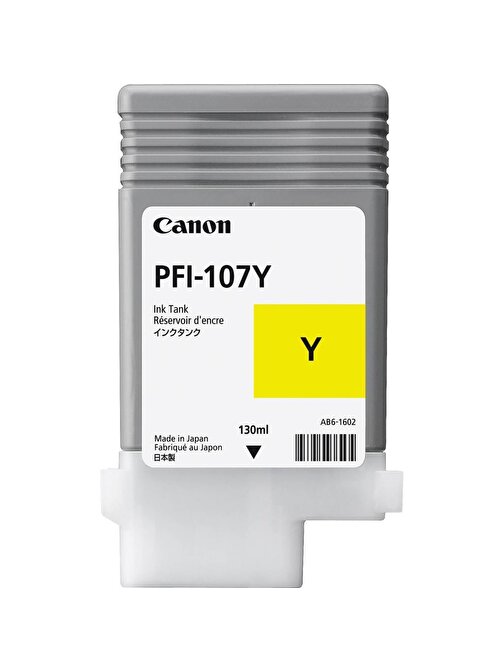 Canon Ipf770-775 Uyumlu Pfı-107Y Orijinal Sarı Plotter Kartuş