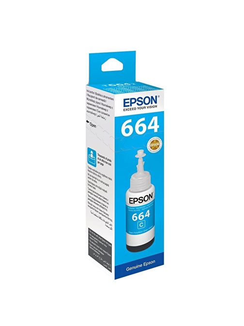 Epson T6642 C13T66424A Orijinal Mavi Mürekkep Şişesi 70 Ml