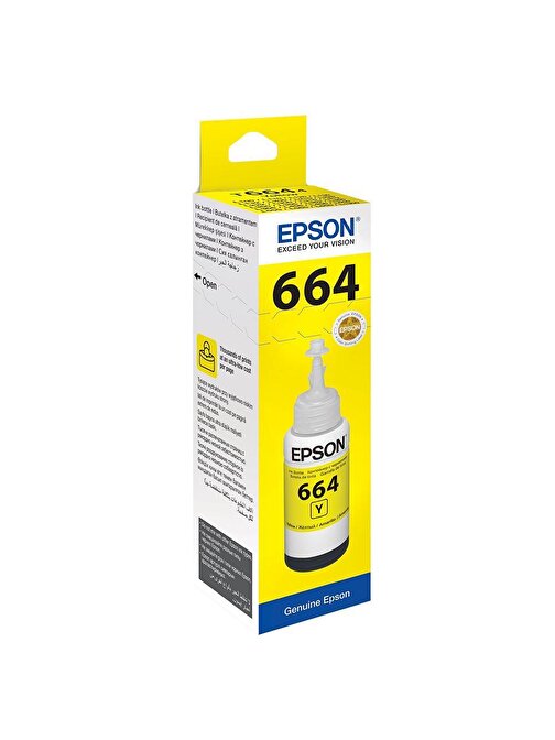 Epson T6644 C13T66444A Orijinal Sarı Mürekkep Şişesi 70 Ml
