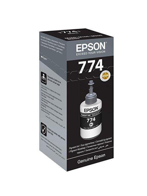 Epson T7741 C13T77414A Orijinal Siyah Mürekkep Şişesi 140 Ml