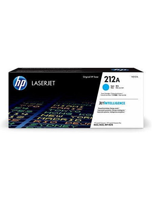 HP 212A W2121A Uyumlu Doldurmalı Orjinal Cyan 4500 Sayfa Toner