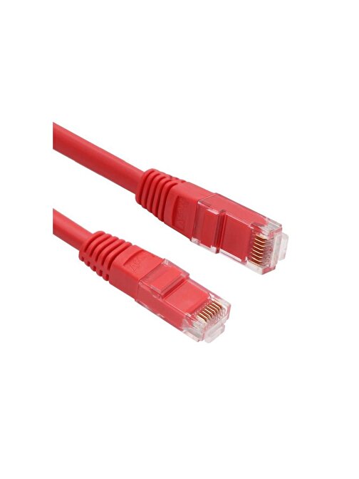 Vcom NP611B-R-1.5 Utp Patch Cat6 Ethernet Kablosu Kırmızı 1.5 m