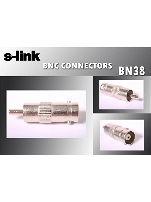 S-Link Sl-Bn38 Bnc F To Rac M 10Lu Paket Konnektör