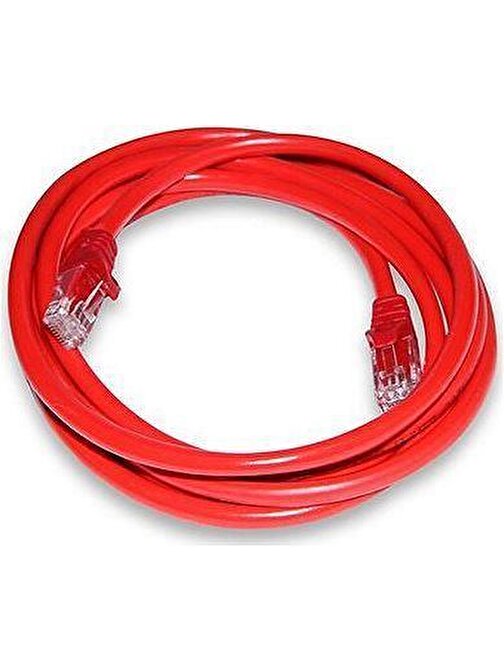 Inca Cat6 Ethernet Kablosu Kırmızı 2 mt