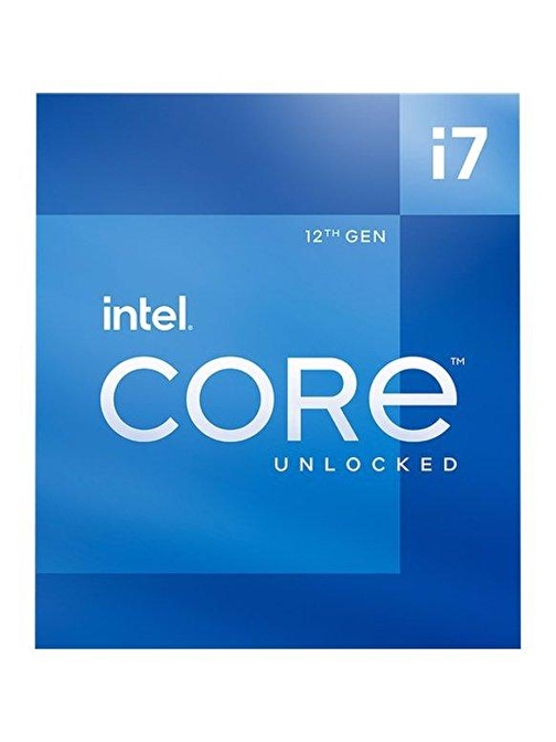 Intel i7-12700 6 Çekirdek 2.5 Ghz Turbo Hızı 25 MB Ön Bellek Lga1700 Soket Tipi İşlemci