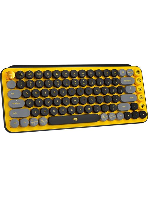 Logitech 920-010818 Pop Keys Türkçe Q Kablosuz Kahverengi Switch Sarı - Siyah Mekanik Klavye