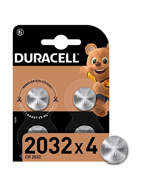 Duracell Özel 2032'lityum Düğme Pil 3V 4 Lu Paket Cr2032