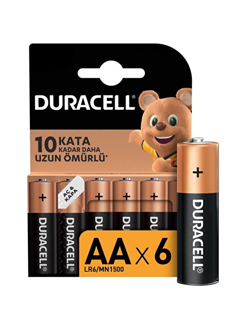 Duracell Alkalin Aa Kalem Pil 6'lı Paket