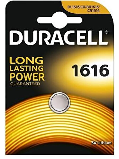 Duracell 1616 3V Düğme Pil Tekli