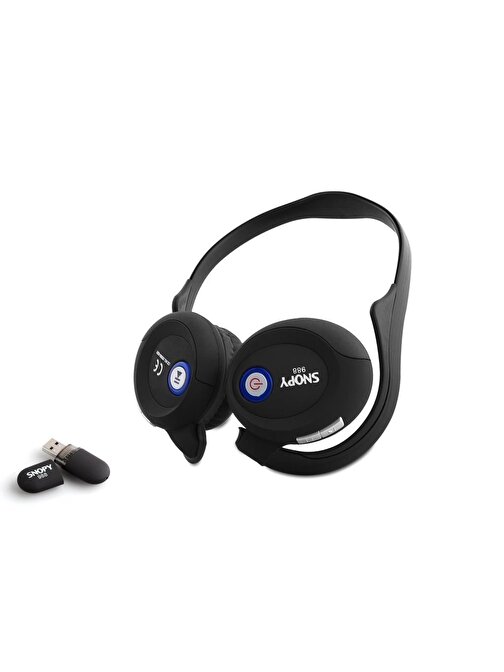 Snopy 988 Bluetooth Mikrofonlu Ense Tipi Kulaklık Siyah