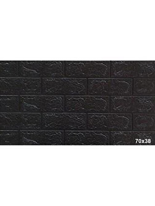Renkli Duvarlar Siyah Yapışkanlı 3D Kabartmalı Duvar Kağıdı 70x38 cm 0,26 m2 NW06