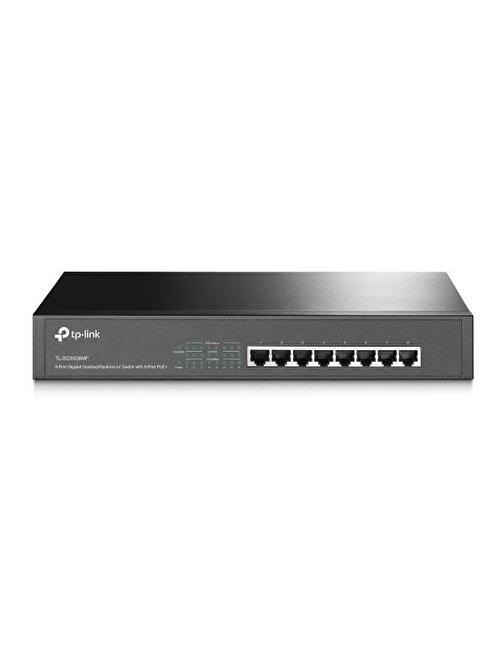 Tp-Link Tl-Sg1008Mp 4 Port 8 Port Poe 10 - 100 - 1000 Mbps Çelik Kasa Kablolu Switch