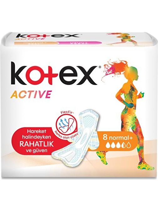 Kotex Active Single Kısa 8'li Günlük Ped