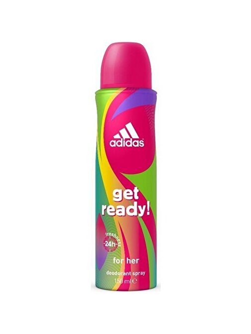 Adidas Deo For Women Get Ready Sprey Deodorant 150 Ml