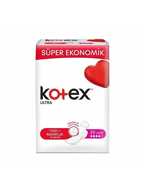 Kotex Süper Ekonomik Ultra Quadro 20'li Uzun