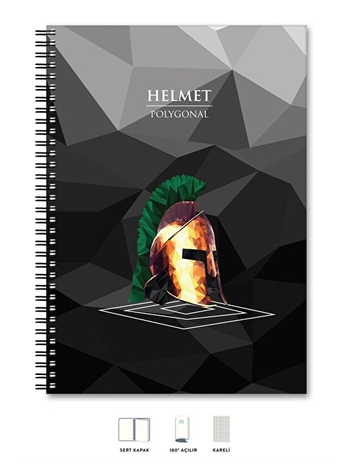 Le Color A4 Defter Kareli 200 Syf Kask Polygonal