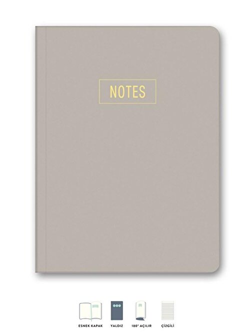 Le Color Notes Mini Defter Çizgili Kum 14X20 Cm