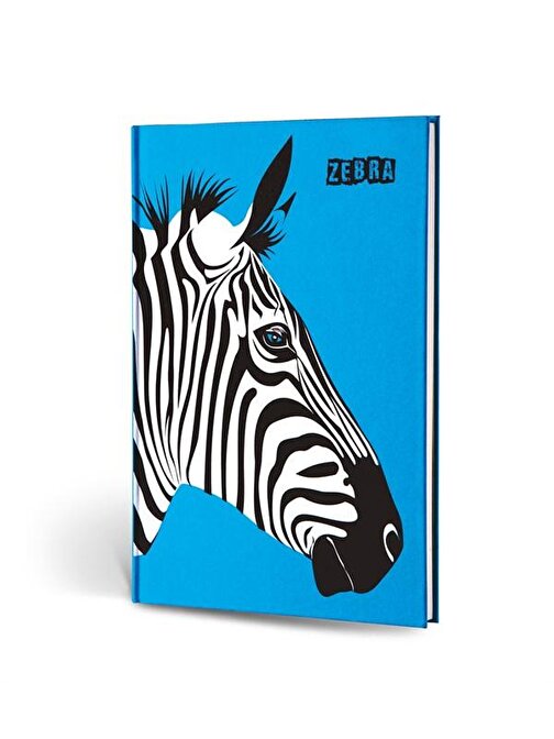 Le Color Hayvan Figürlü Dokulu Defter Çizgili Zebra