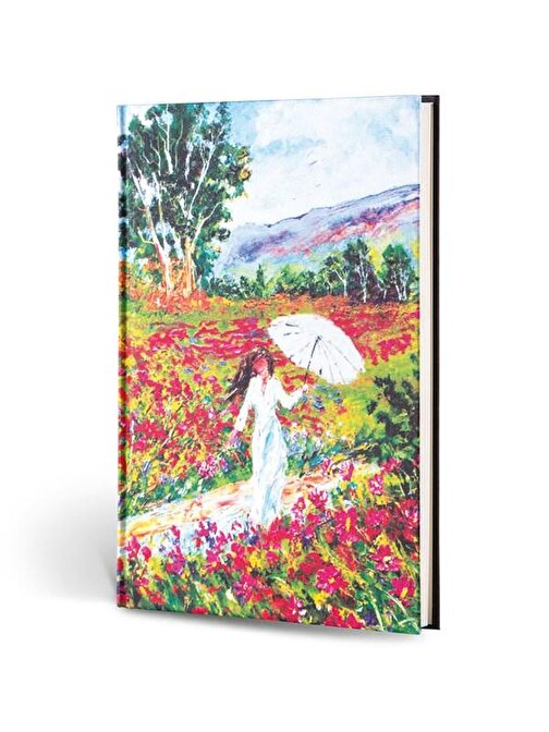 Le Color Creamona Toscana Dokulu Mini Defter Çizgili Kadın