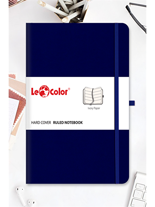 Le Color Tarihsiz Klasik Defter Rec Note 13X21 Çizgili Lacivert