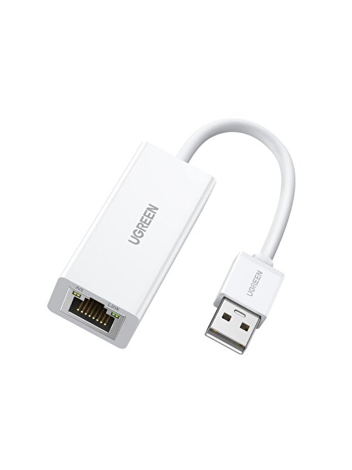 Ugreen Usb 2.0 Pc Mac Konsol Tv Box Ethernet Adaptörü Beyaz