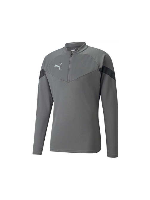 Puma Teamfinal Training 1/4 Zip Top Erkek Futbol Antrenman Ceketi 65737513 Gri