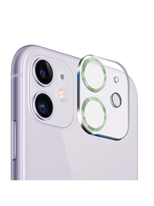 BİNANO IPHONE 11/12 MİNİ 3D PRO AÇIK YEŞİL CAMERA