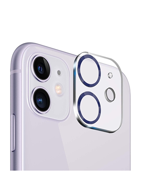 BİNANO IPHONE 11/12 MİNİ 3D PRO MAVİ CAMERA KORUYU