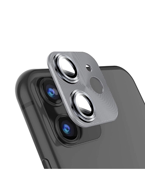 BİNANO IPHONE 11 PRO/11 PRO MAX 360 METAL SİYAH CAMERA KORUYUCU