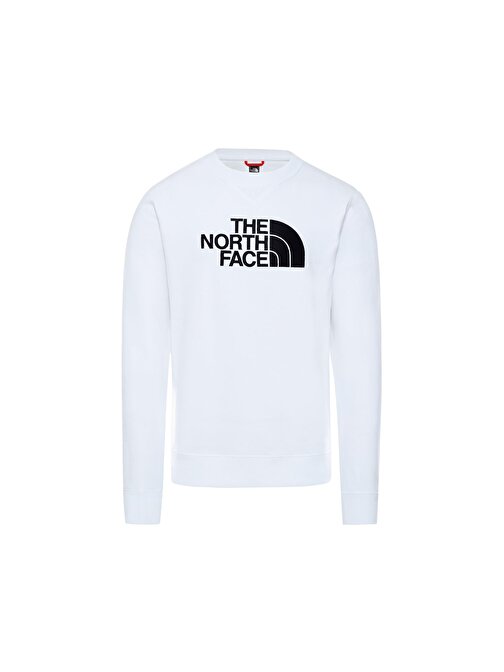 The North Face M Drew Peak Crew Erkek Outdoor Sweatshirts Nf0A4Svrla91 Beyaz Beyaz Xl