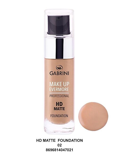 Gabrini Make Up Everymore Hd Matte Fondöten 02