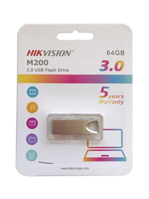 Hikvision HS-USB-M200/64G 64GB 3.0 USB Flash Bellek