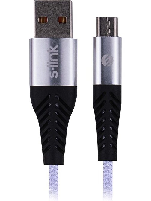 S-link Apple SL-STM55 3A Micro USB Hızlı Şarj Data Kablosu 1 m