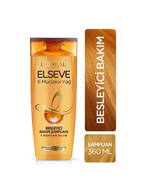 Elseve 6 Mucizevi Yağ Bakım Şampuanı 360 ml