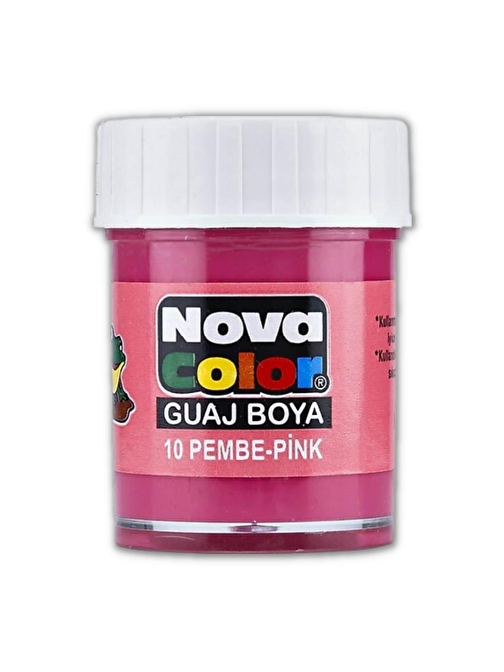 Nova Color Su Bazlı Şişe Guaj Boya Pembe 25 ml