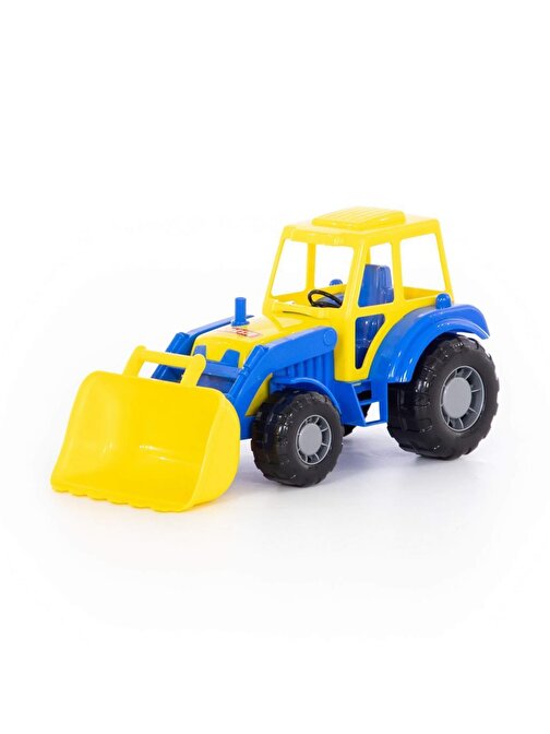 Polesie 85135387 Sürtmeli Küçük Traktör - Yükleyici Mavi 2 - 4 Yaş