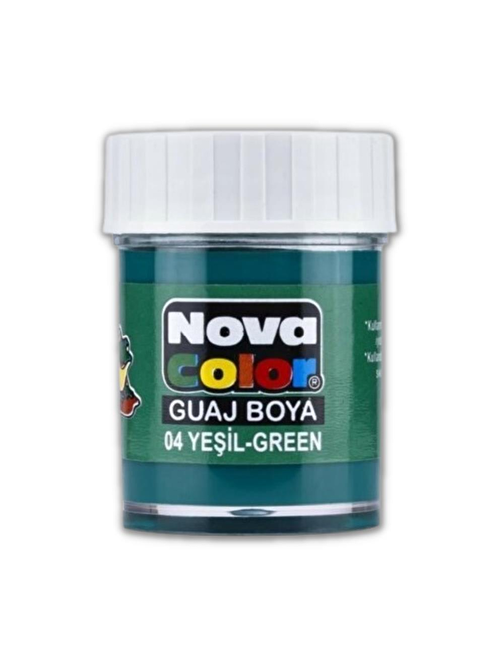 Nova Color Su Bazlı Şişe Guaj Boya Koyu Yeşil 25 ml